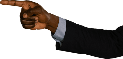 Transparent Hand Pointing Gesture in Business Suit - Download Free Stock Videos Pikwizard.com