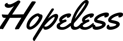 Transparent png illustration of hopeless text isolated expression