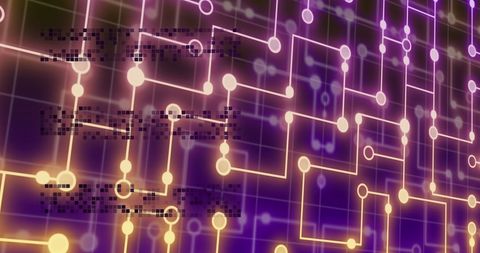 abstract digital circuit board with data processing elements - Download Free Stock Images Pikwizard.com