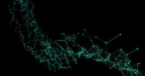 Abstract Blue 3D Shapes on Black Background - Download Free Stock Images Pikwizard.com