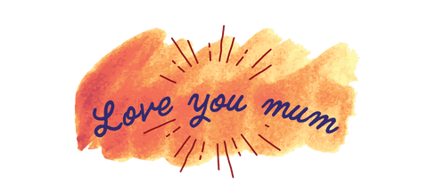 Love You Mum Transparent Text on Abstract Brush Background - Download Free Stock Videos Pikwizard.com