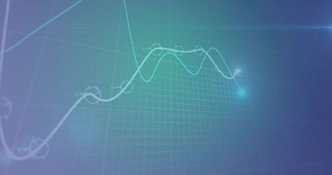 Flowing Digital Data Wave with Grid on Gradient Background - Download Free Stock Images Pikwizard.com
