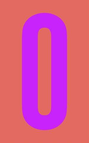vibrant magenta zero floating on transparent background - Download Free Stock Videos Pikwizard.com