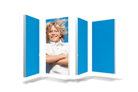 Smiling Blond Child on Transparent Digital Background Portrait - Download Free Stock Videos Pikwizard.com