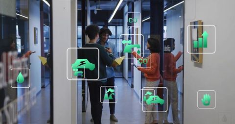 Collaborating in Glass Office Using Augmented Reality Sustainability Dashboard