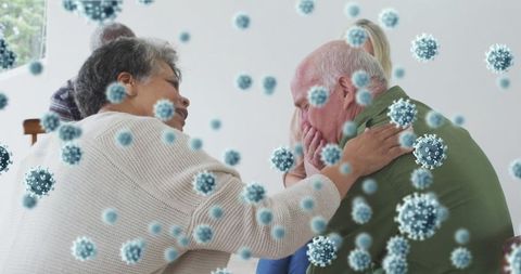 Caring support during pandemic, seniors with covid-19 anxiety