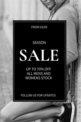 seasonal sale promotion with stylish casual vibe - Download Free Stock Templates Pikwizard.com