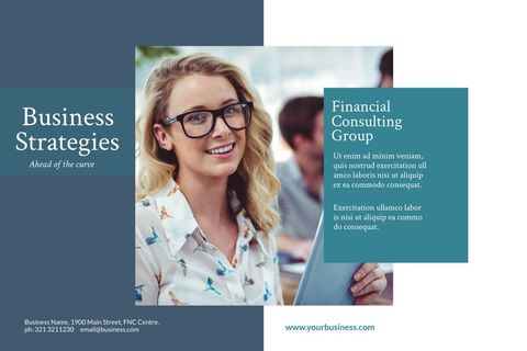 Confident Businesswoman Promoting Professional Consulting Services - Download Free Stock Templates Pikwizard.com