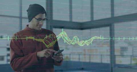 entrepreneur analyzing financial data on smartphone - Download Free Stock Images Pikwizard.com