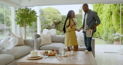 Celebration Preparation: Couple Hosting Intimate Gathering