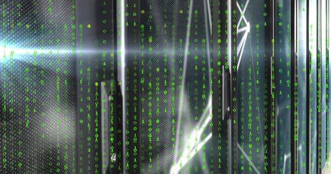 Digital data flow and cyber matrix in modern data center