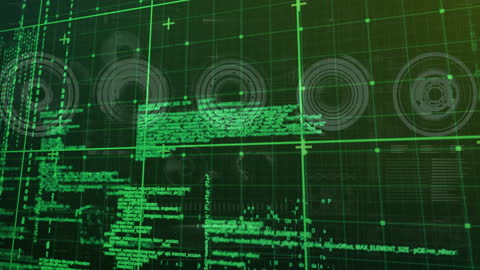 Futuristic Digital Code and Data Visualization