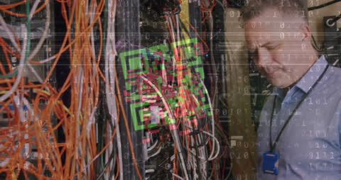 Network Engineer Analyzing Cybersecurity Data Processes