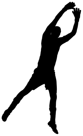 football player silhouette png on transparent background - Download Free Stock Videos Pikwizard.com