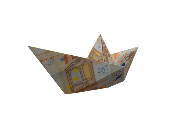 Colorful Paper Boat Origami Made from Euro Banknotes on Transparent Background - Download Free Stock Videos Pikwizard.com