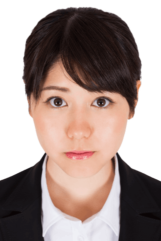 professional asian businesswoman staring with transparent background - Download Free Stock Videos Pikwizard.com