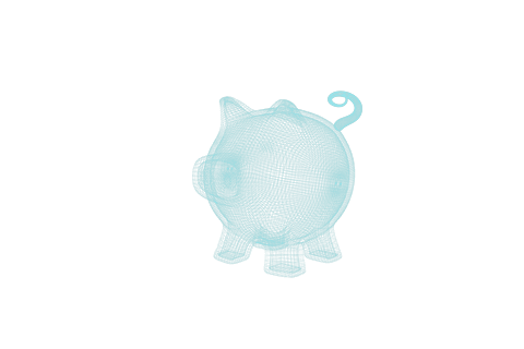 3d transparent wireframe pig illustration on clear background - Download Free Stock Videos Pikwizard.com
