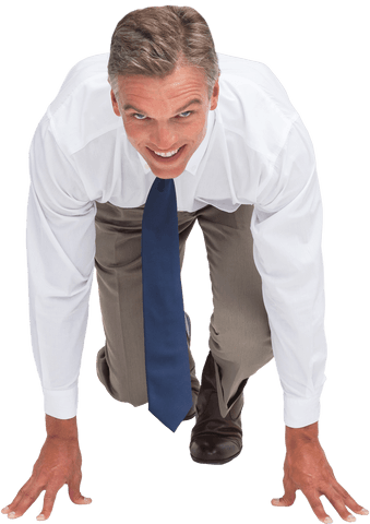 businessman in stance with transparent background ready for action - Download Free Stock Videos Pikwizard.com
