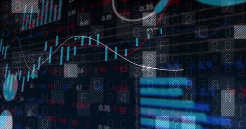 Dynamic Financial Data and Analytics Display - Download Free Stock Images Pikwizard.com