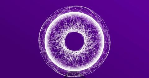 Dynamic Pulsating White Circles on Vibrant Purple Background - Download Free Stock Images Pikwizard.com