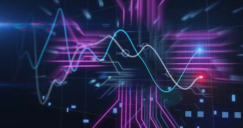Abstract Digital Data Visualization with Colorful Graphs - Download Free Stock Images Pikwizard.com