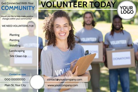Diverse Volunteers Ready to Serve for Community Engagement