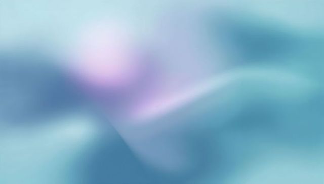 Flowing teal-blue and lavender gradient wallpaper with soft glow and fluid waves