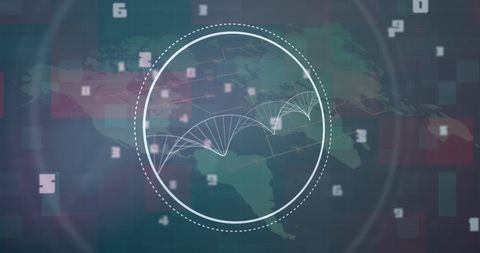 Global Science and Data Processing Concept with DNA and World Map - Download Free Stock Images Pikwizard.com