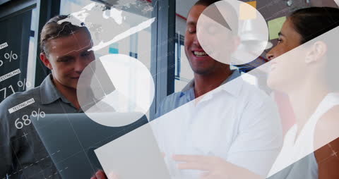 Diverse Colleagues Collaborating on Data-driven Business Strategy