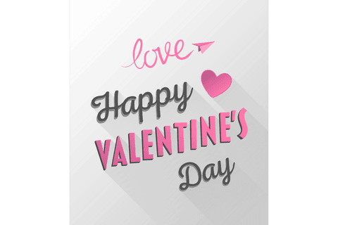 happy valentine's day lettering on transparent background - Download Free Stock Videos Pikwizard.com