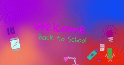 welcome back to school creative social media background - Download Free Stock Images Pikwizard.com