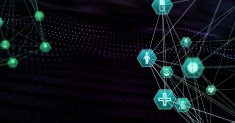 Digital Healthcare Network with Futuristic Medical Icons - Download Free Stock Images Pikwizard.com