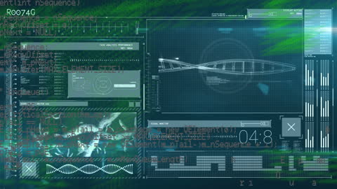 Digital Animation of Data Processing Over Virtual Screen Interface