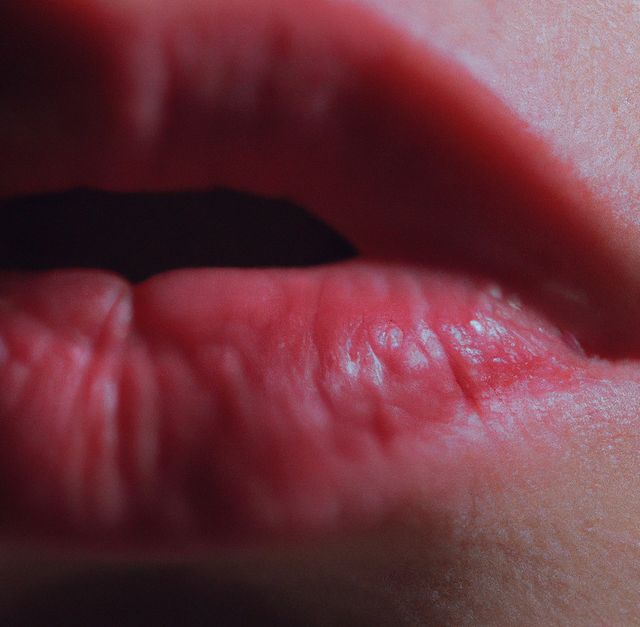 Close-up of Parted Lips with Soft Lighting - Download Free Stock Images Pikwizard.com