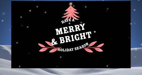 Merry and Bright Holiday Season Digital Greeting