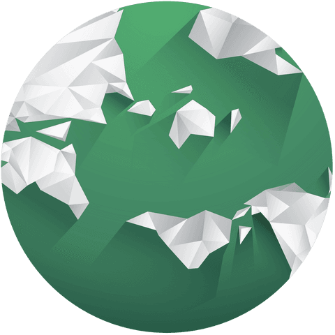 geometric green globe illustration on transparent background - Download Free Stock Videos Pikwizard.com