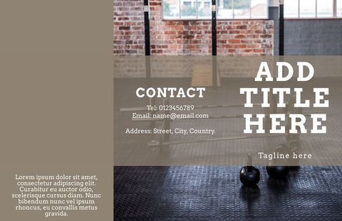 Modern Gym Interior with Weightlifting Equipment for Fitness Branding - Download Free Stock Templates Pikwizard.com