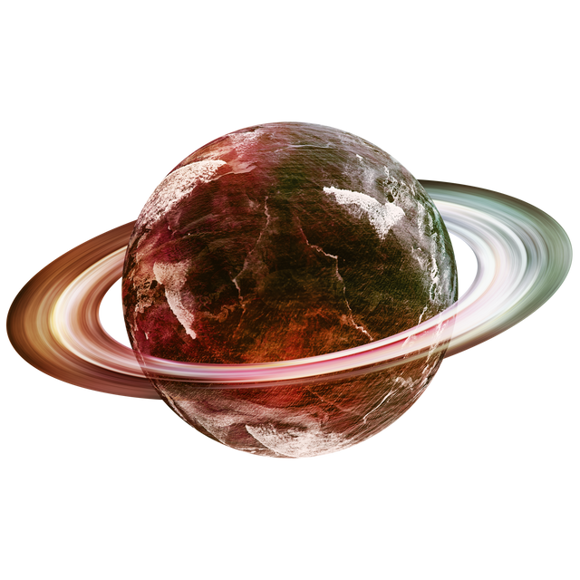 Ringed Red Planet with Shiny Rings on Transparent Background, Vector Illustration - Download Free Stock Videos Pikwizard.com