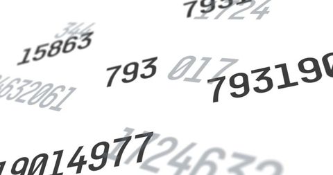 Abstract Visualization of Floating Numbers on White Background - Download Free Stock Images Pikwizard.com