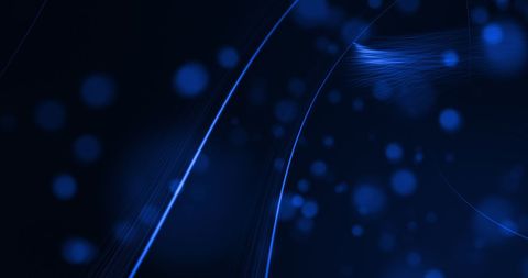 Glowing Curved Blue Light Beams on Dark Background - Download Free Stock Images Pikwizard.com