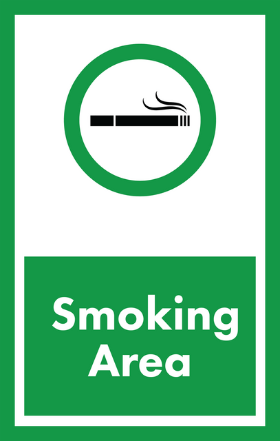 Transparent Smoking Area Sign in Green Friendly Design - Download Free Stock Videos Pikwizard.com