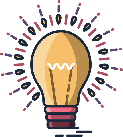 creative yellow bulb on transparent background signifies innovation and ideas - Download Free Stock Videos Pikwizard.com
