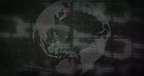 Cybersecurity Concept with Digital World and Network