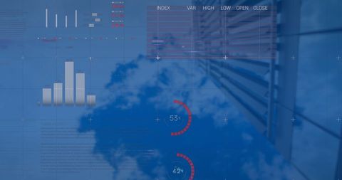 Financial Data Processing in Urban Environment - Download Free Stock Images Pikwizard.com