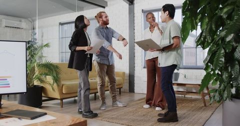 Diverse Team Brainstorming with Documents in Modern Office