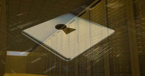Digital Security Concept with Padlock in Server Room - Download Free Stock Images Pikwizard.com