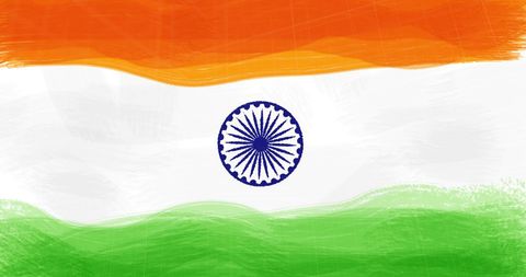 Artistic Illustration of National Flag of India