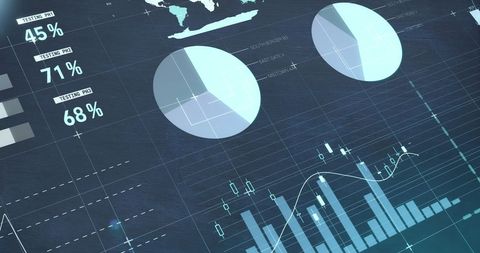 Digital Financial Data Analysis Background with Charts - Download Free Stock Images Pikwizard.com