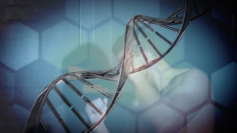 DNA Strand with Exercising Strongman and Data Elements