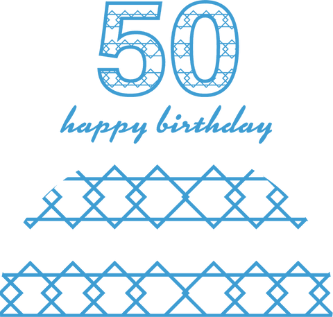 transparent blue 50th birthday invitation design - Download Free Stock Videos Pikwizard.com